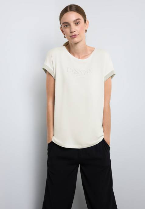 Street One LTD QR Wording Shirt W.shiny C