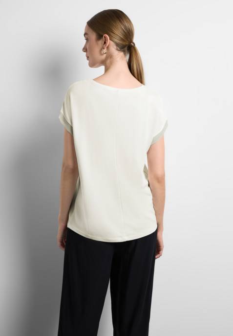 Street One LTD QR Wording Shirt W.shiny C