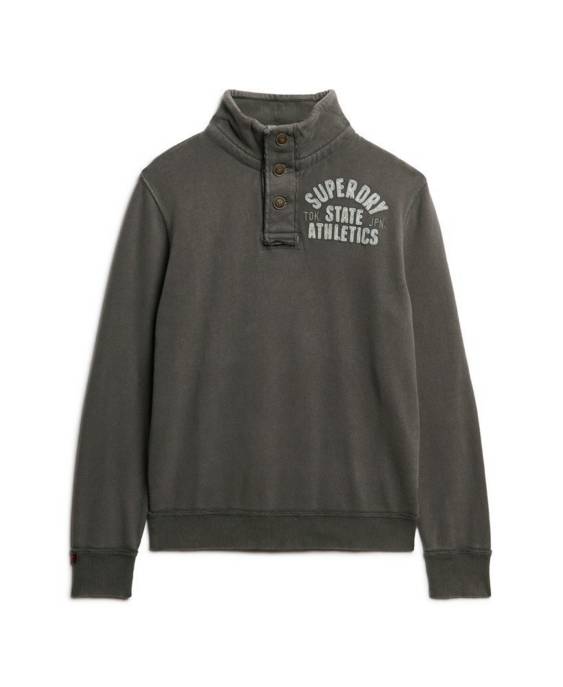 SUPERDRY Henley Sweatshirt "Vintage Athletic"