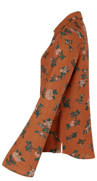 SUPERDRY Langarmhemd Mit Blumenmuster