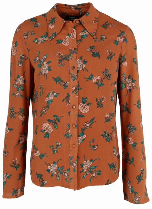SUPERDRY Langarmhemd mit Blumenmuster