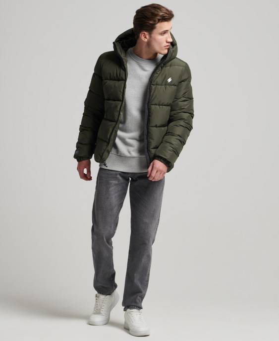 SUPERDRY Sports-Steppjacke Mit Kapuze