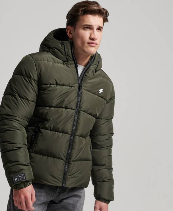 SUPERDRY Sports-Steppjacke mit Kapuze