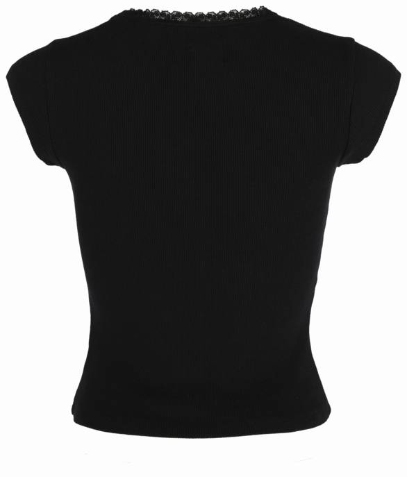 SUPERDRY T-Shirt "Essential Lace Trim V Tee"