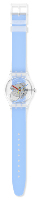Swatch Uhr "Clearly Blue Striped"
