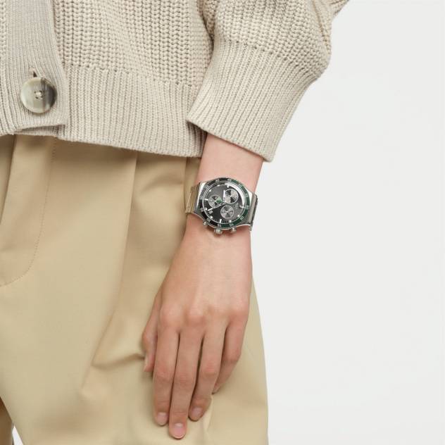 Swatch Uhr "Dark Green Irony"