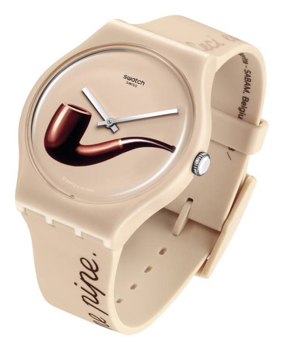 Swatch Uhr "La Trahison Des Images By Rene Magritte"