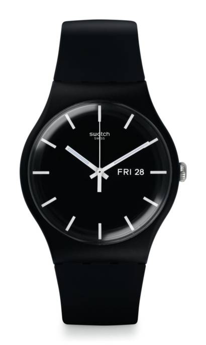 Swatch Uhr "Mono black again"