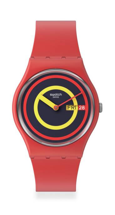 Swatch Uhr "Swatch Concentric Red"