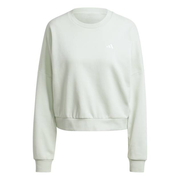 Adidas Performance Sweatshirt: Langarm Rundhals regulierbare Passform Unifarben Sportlich