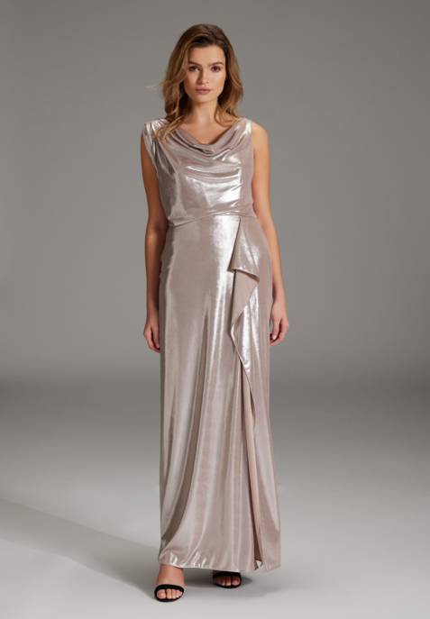 SWING Abendkleid Aus Foliertem Jersey Mit
