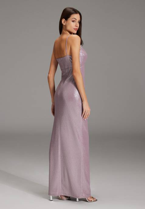 SWING Abendkleid Aus Foliertem Jersey Mit