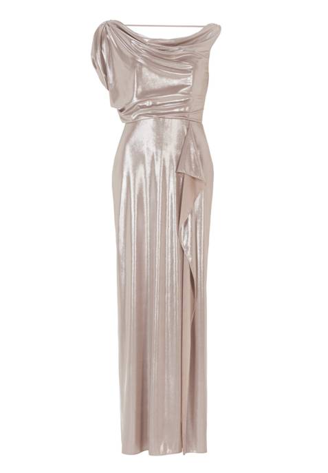 SWING Abendkleid aus foliertem Jersey mit