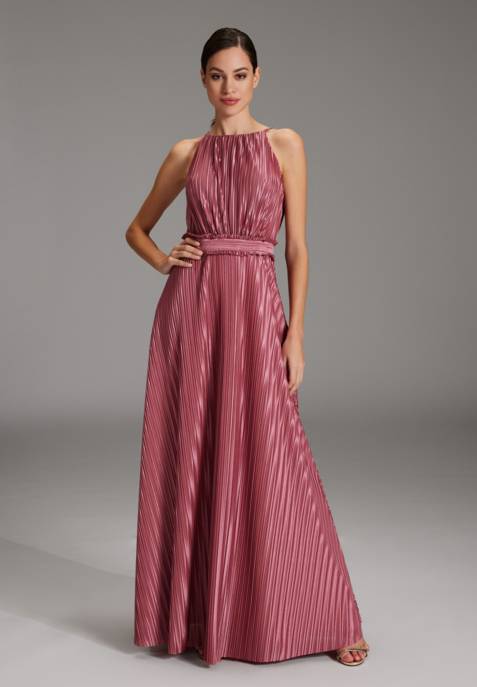 SWING Abendkleid Aus Jersey Plissee Mit R