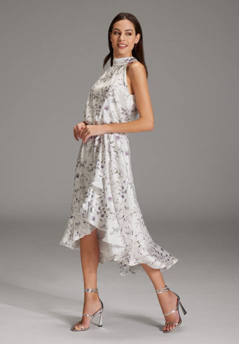 SWING Cocktail Kleid Aus Floral Bedruckte