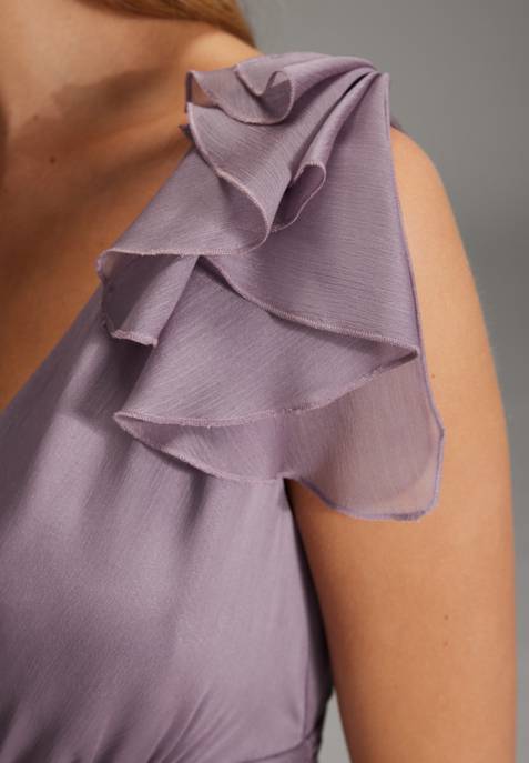 SWING Cocktailkleid Aus Crinkle Chiffon M