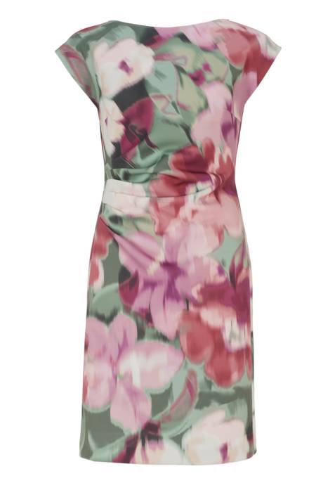 SWING Etui Kleid aus bedrucktem Scuba mit