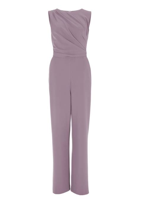 SWING Jumpsuit aus Jersey Cr pe mit Drapi
