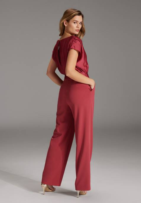 SWING Jumpsuit Mit Hose Aus Crepe
