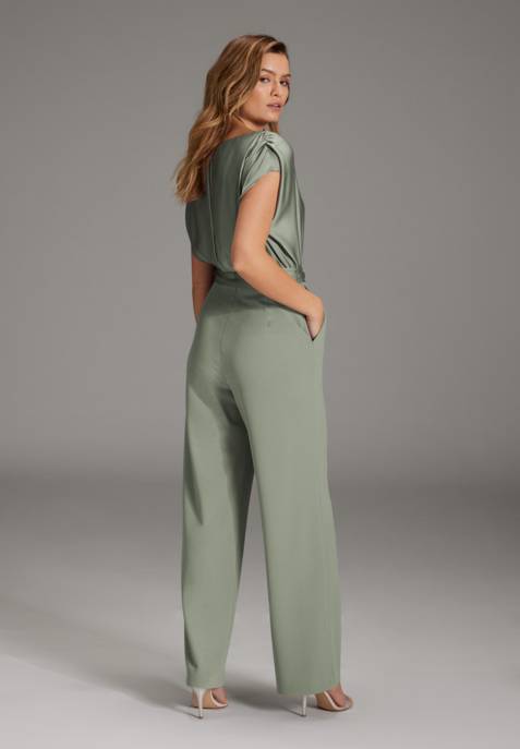SWING Jumpsuit Mit Hose Aus Crepe