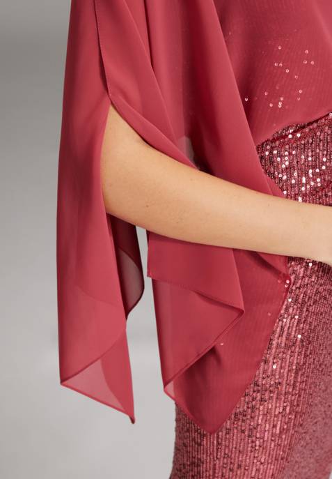 SWING Stola Aus Nachhaltigem Chiffon Mit