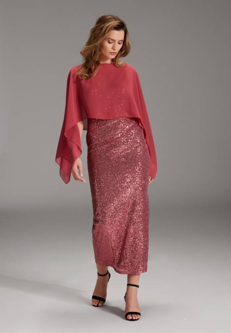 SWING Stola Aus Nachhaltigem Chiffon Mit