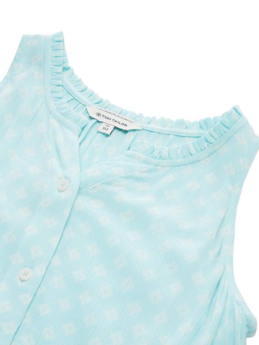 TOM TAILOR Allover Printed Cutline Dress