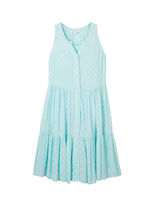 TOM TAILOR allover printed cutline dress