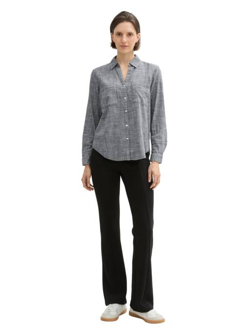 TOM TAILOR Blouse With Slub Structure