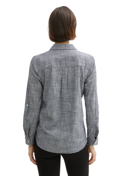 TOM TAILOR Blouse With Slub Structure