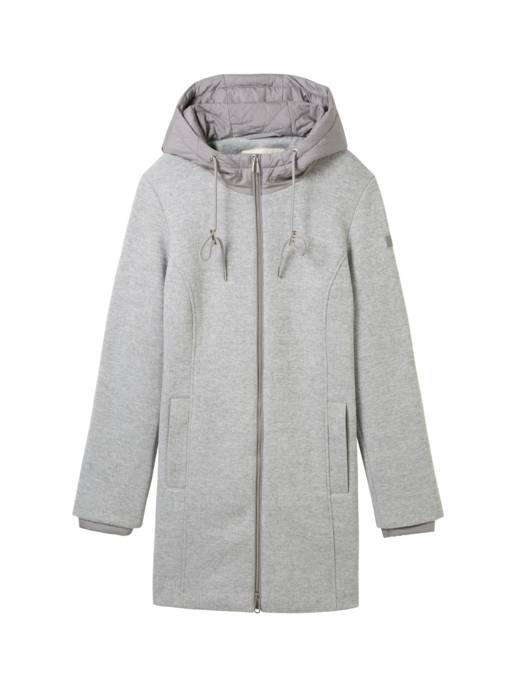TOM TAILOR fabric mix coat