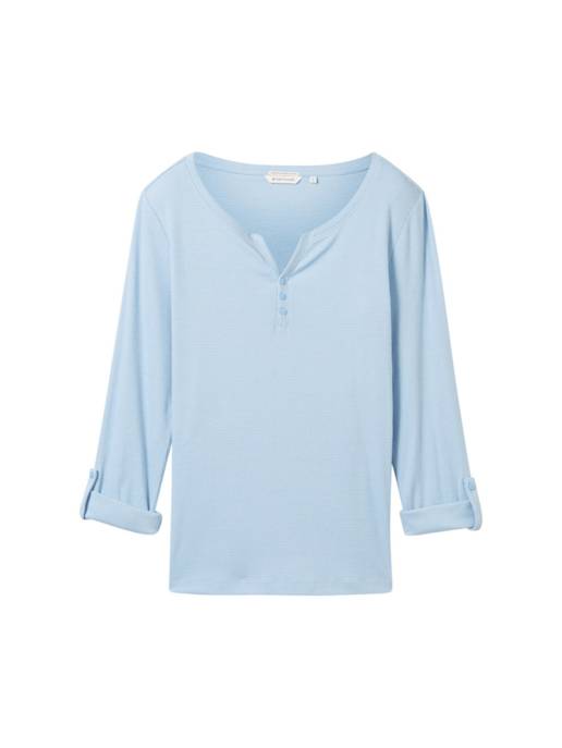 TOM TAILOR Langarmshirt mit Bio-Baumwolle