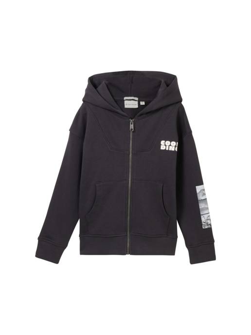TOM TAILOR printed hoody jacket