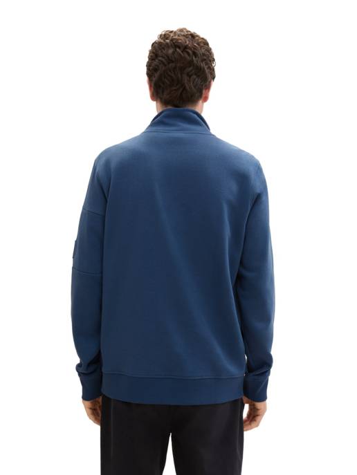 TOM TAILOR Sweatjacke Mit Stehkragen