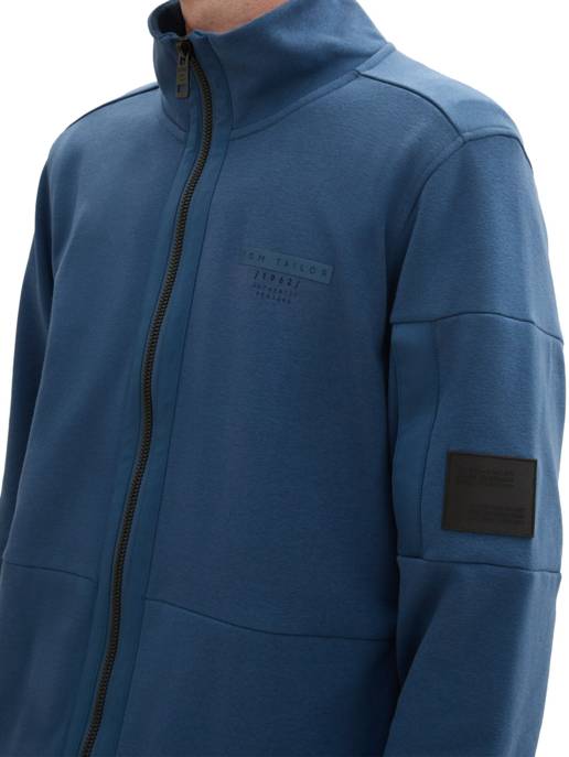 TOM TAILOR Sweatjacke Mit Stehkragen