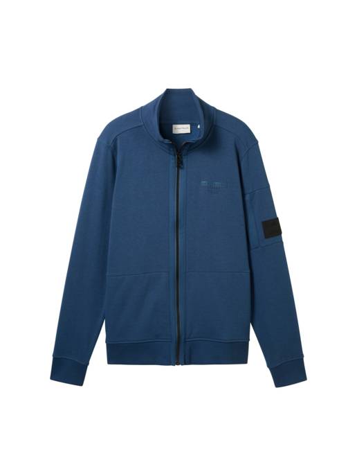 TOM TAILOR Sweatjacke mit Stehkragen