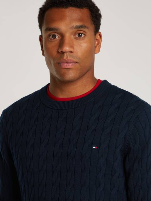 Tommy Hilfiger Baumwoll-Crewneck-Pullover