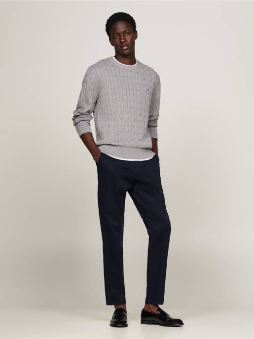 Tommy Hilfiger Baumwoll-Crewneck-Pullover