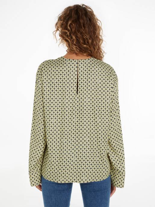 Tommy Hilfiger Blusenshirt Mit Rundhalsausschnitt