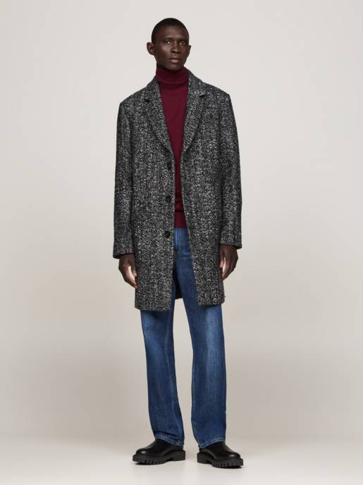 Tommy Hilfiger DC WOOL HERRINGBONE COAT
