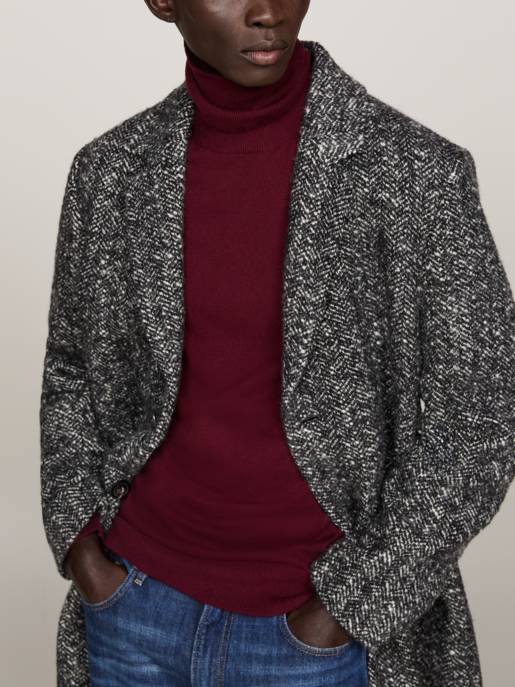 Tommy Hilfiger DC WOOL HERRINGBONE COAT