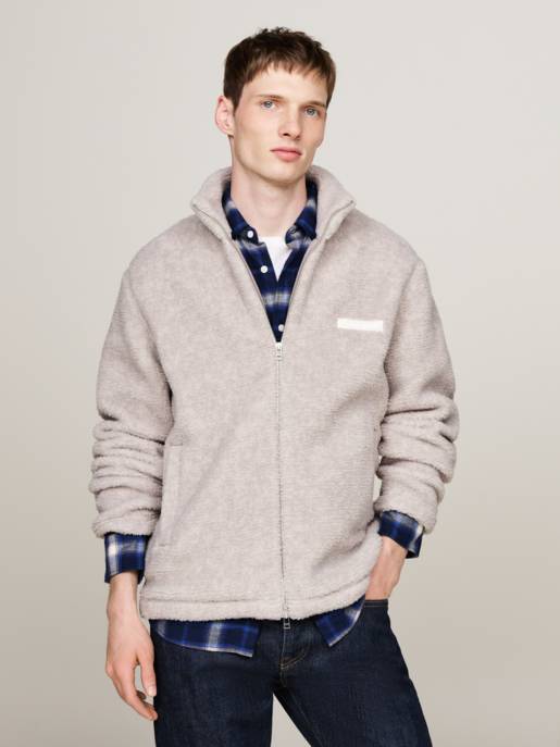 Tommy Hilfiger Fleece-Jacke mit Textur