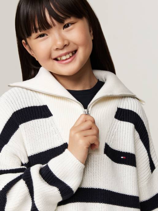 Tommy Hilfiger Halb-Zip Strickpullover