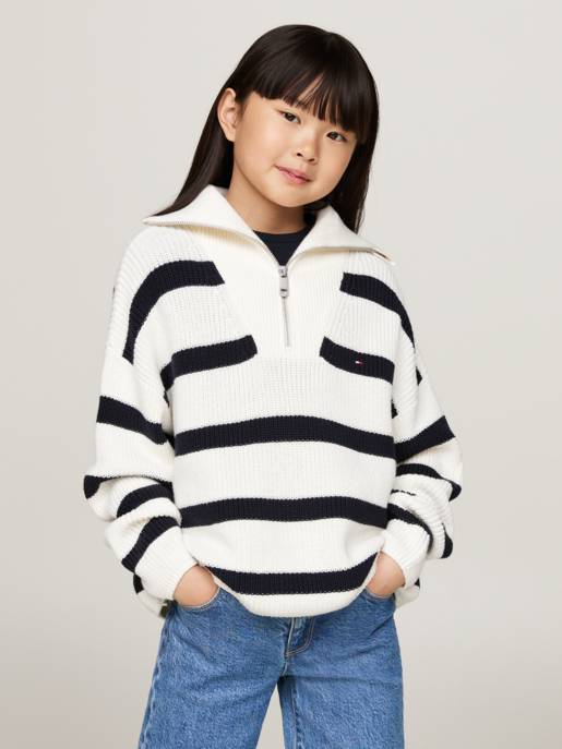 Tommy Hilfiger Halb-Zip Strickpullover