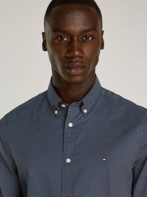 Tommy Hilfiger Hemd Mit Mikroprint-Muster