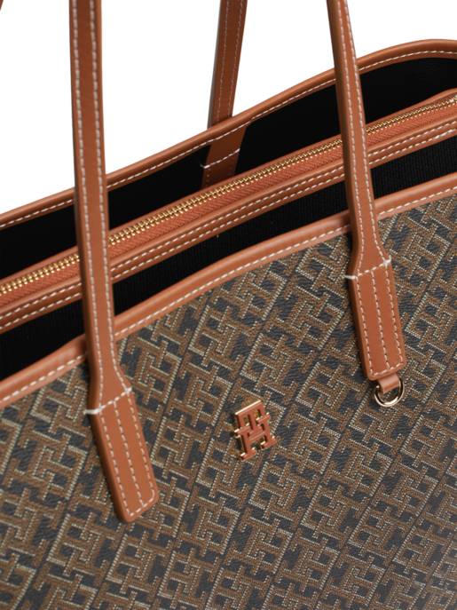 Tommy Hilfiger Leder-Shopper "Monoplay"