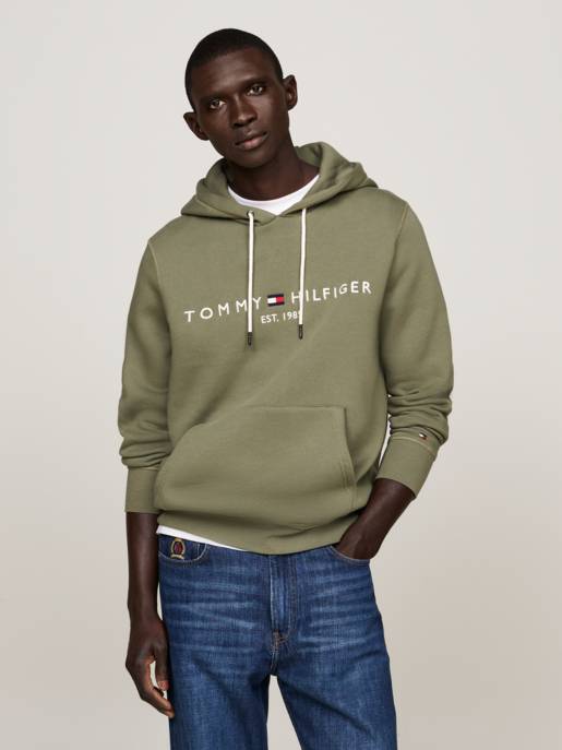Tommy Hilfiger Logo Hoody mit Tunnelzug-Kapuze
