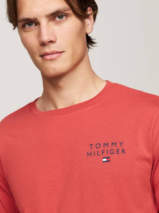 Tommy Hilfiger LS WOVEN PJ SET PRINT DRAWSTRING