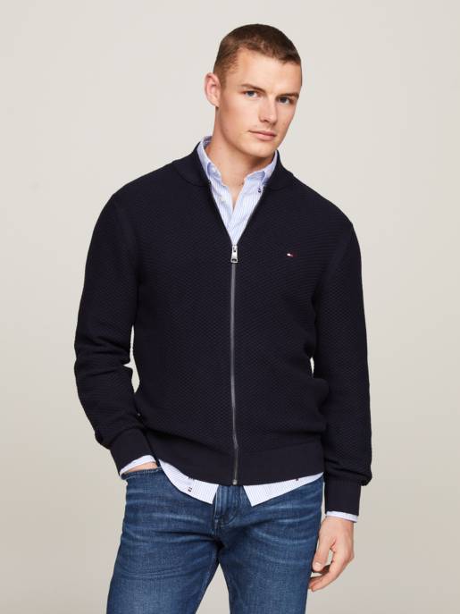 Tommy Hilfiger Pulloverjacke mit Baseball-Kragen