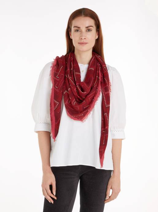 Tommy Hilfiger Quadrat-Tuch "TH Monogramm"